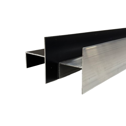 H-Channel 93" Aluminum Trim 2.5" x 1 5/8" Cargo Trailer Door Trim, Chair Rail