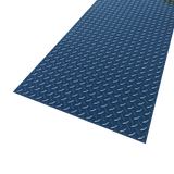 Close-up of polished aluminum diamond plate sheet, .025 inch thick