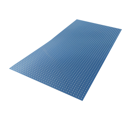 image of 48x96 polished aluminum diamond plate sheet, .025 inch thick