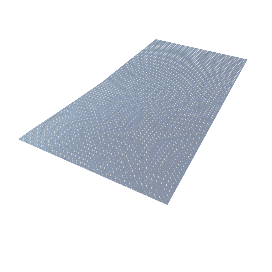 48" x 96" Aluminum Polished Diamond Plate .025" Sheet