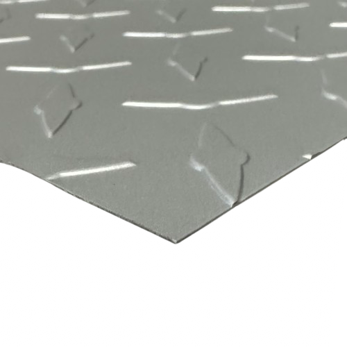 48" x 96" Frost Silver Diamond Plate Sheet .025" Thick