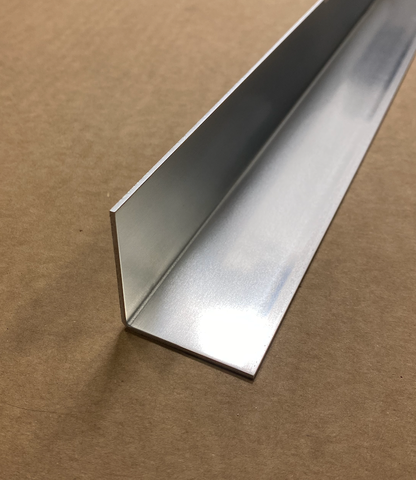 Aluminum Corner Guard (Inside) - 1.5" x 1.5" x 48" | Mill Finish